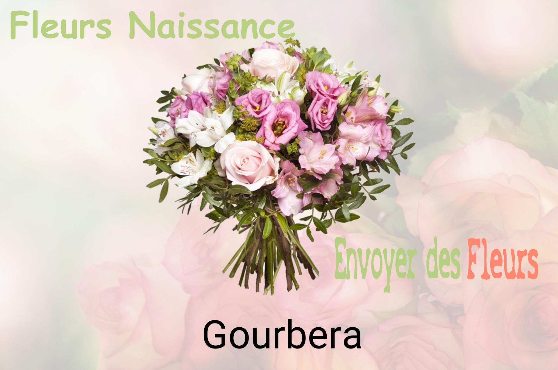 Bouquet de fleurs de naissance livré à Gourbera
